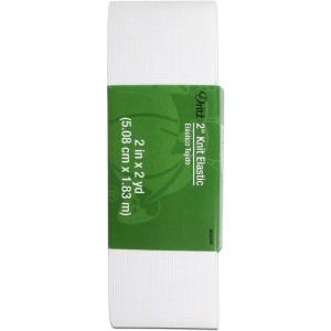 imageDritz Notions Elastic Knit 2quotx2yd White