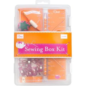 imageDritz Sewing Box Orange Pink 1 Kit Notion