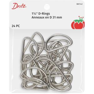 imageDritz Silver 24 pc DRings 114quot 24ct Nickel Count