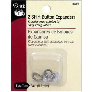 imageDritz Waistbands Size 916 and 34Inch 2 Count Button Expanders GreyFor Shirts