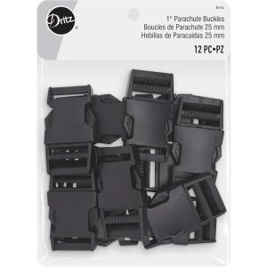 imageDritz Parachute Buckles 1in Plastic Black Bag ampamp Tote Accessories 1quot 25 mm