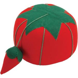 imageDritz 4quot Large Tomato Strawberry Emery 1 Count Red Pin Cushion Size 4Inch