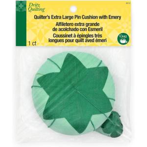 imageDritz Quilting Dritz ExtraLarge Tomato Strawberry Emery 1 Count Assorted Colors Mint Green Yellow or Light Pink Pin Cushion 4Inch
