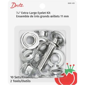 imageDritz 661 ExtraLarge Eyelets Brass 716Inch 10CountZinc