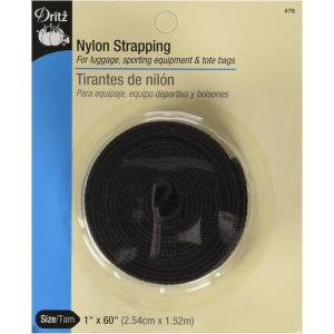 imageDritz 1quot Nylon Belting for Straps and Handles 60quot Long Black