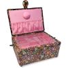 imageDritz Medium Black Floral Sewing Basket