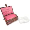 imageDritz Medium Black Floral Sewing Basket
