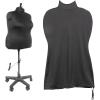 imageDritz Dress Form Cover Medium Black 100 Polyester 4Way Stretch Fabric Protects and Fits Adjustable Dress Forms and Sewing Mannequins Smooth Surface for Draping and TailoringLarge