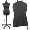 imageDritz Dress Form Cover Medium Black 100 Polyester 4Way Stretch Fabric Protects and Fits Adjustable Dress Forms and Sewing Mannequins Smooth Surface for Draping and TailoringMedium