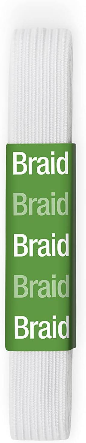 imageDritz Pry9332W Braided Elastic 12quot White