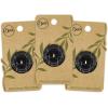 imageDritz Round 28mm Black 3 Recycled Polyester Buttons 28 mm 3 CountBlack