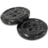 imageDritz Round 28mm Black 3 Recycled Polyester Buttons 28 mm 3 CountBlack