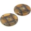 imageDritz Round 28mm Black 3 Recycled Polyester Buttons 28 mm 3 CountMedium Brown