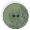 imageDritz Round Floral 23mm Dark Green 6 Recycled Hemp Buttons 23 mm 6 CountDark Green