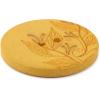 imageDritz Round Floral 23mm Dark Green 6 Recycled Hemp Buttons 23 mm 6 CountMustard