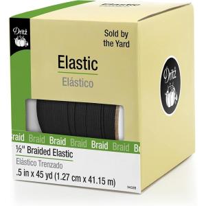 image:imageDritz 9432B Braided Elastic Black 12Inch by 45Yard