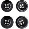 image:imageDritz 15mm and 17mm Black Waistband Buttons 10 Count Pack of 1