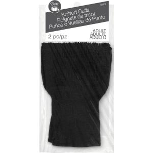 image:imageDritz Clothing Care 82414 Knitted Cuffs Adult Size 2Count  Black