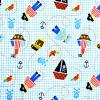 image:imageDritz Babyville Boutique 35078 PUL Fabric 64Inch x 6Yard Bolt WhiteLittle Pirates