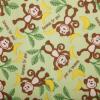 image:imageDritz Babyville Boutique 35078 PUL Fabric 64Inch x 6Yard Bolt WhitePlayful Friends Monkeys
