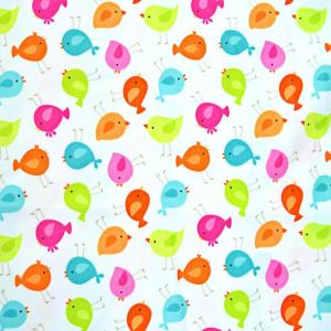 image:imageDritz Babyville Boutique 35078 PUL Fabric 64Inch x 6Yard Bolt WhiteLittle Birds