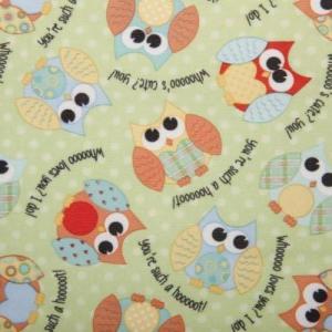 image:imageDritz Babyville Boutique 35078 PUL Fabric 64Inch x 6Yard Bolt WhitePlayful Friends Owls