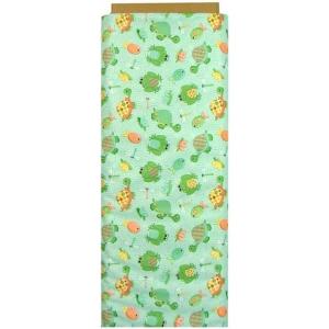 image:imageDritz Babyville Boutique 35078 PUL Fabric 64Inch x 6Yard Bolt WhitePlayful Pond Turtles  Frogs