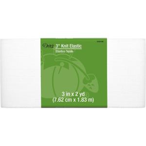 image:imageDritz 3 Knit Elastic 2Yards Long White
