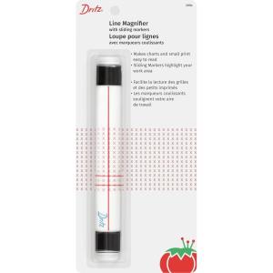 image:imageDritz Line Magnifier with Sliding Markers Red Guideline Reading Aid for Charts amp Patterns Ideal for Cross Stitch Needlework Knitting amp Crochet 1 Count