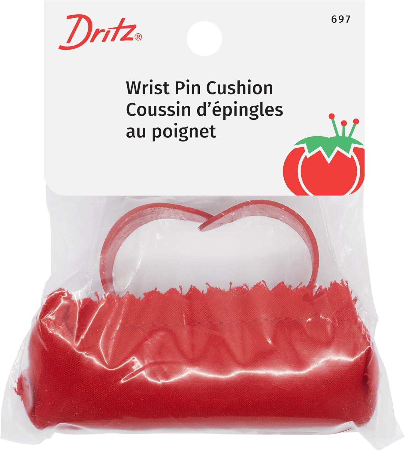 image:imageDritz Wrist Pin Cushion with Adjustable Strap Assorted Colors Blue amp Red One Size Fits All 1 Count