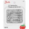 image:imageDritz 3021 Basting Safety Pins Size 2 50Count NickelSize 2