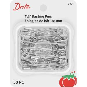 image:imageDritz 3021 Basting Safety Pins Size 2 50Count NickelSize 2