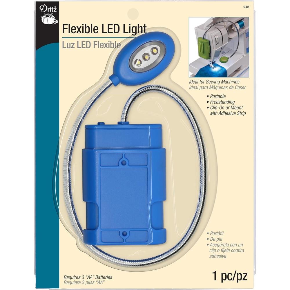 image:imageDritz Flexible LED Light FreeStanding and ClipOn 1 Count Assorted Colors Blue Pink or Green